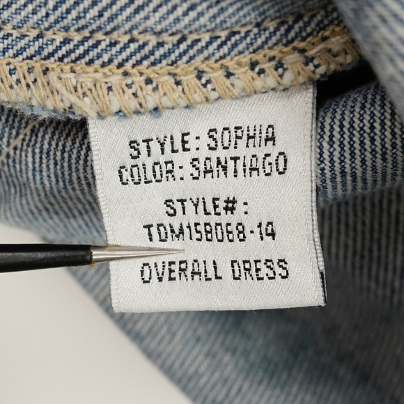 Tularosa Sophia Denim Overall Dress Small Made in USA - Picture 4 of 11